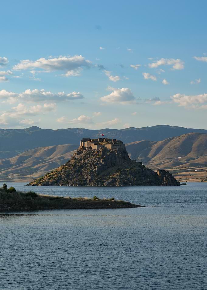Pertek Castle on Keban Dam Lake