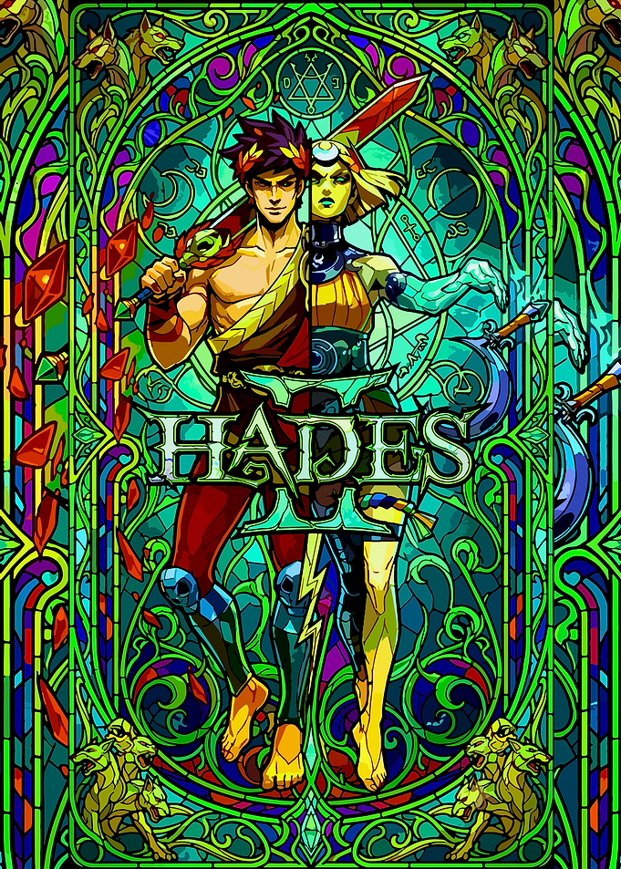 Hades II Stained Glass Poster