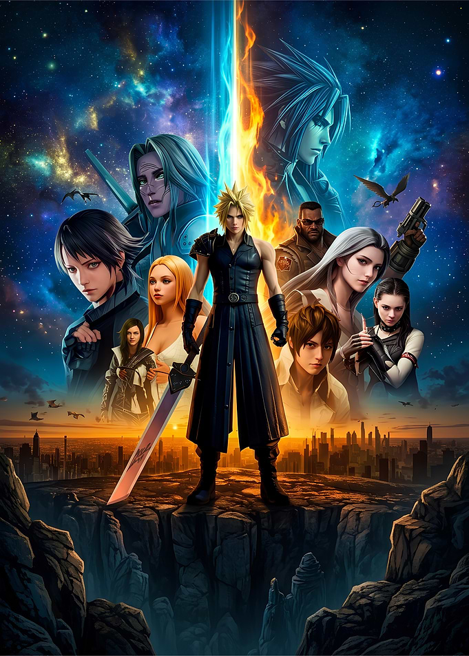Final Fantasy VII Rebirth Ensemble Poster