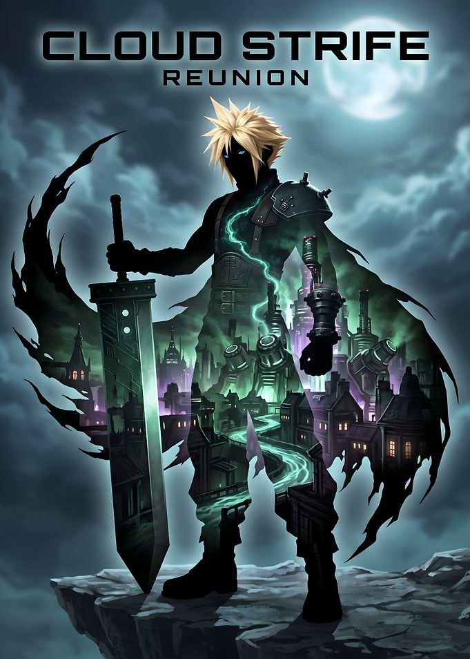 Cloud Strife Final Fantasy VII Reunion Poster
