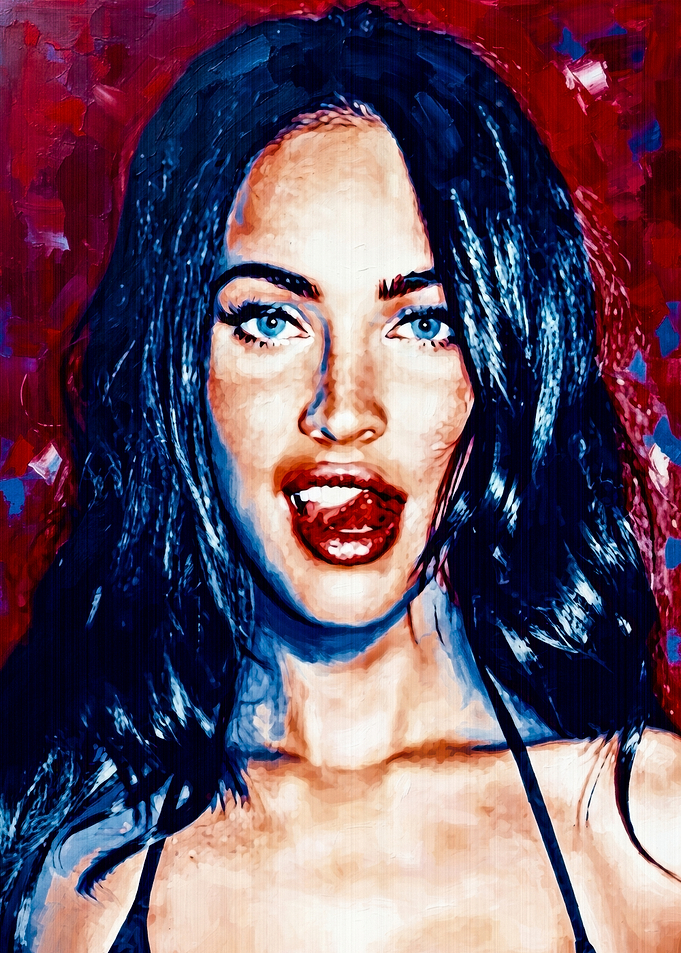 Megan Fox Pop Art Portrait