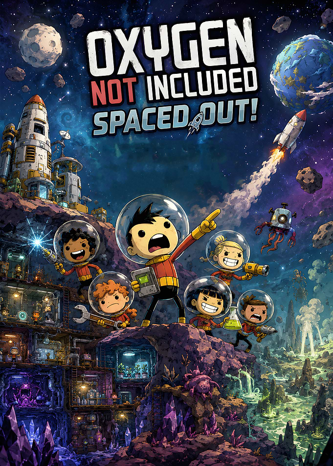 Oxygen Not Included Spaced Out Poster