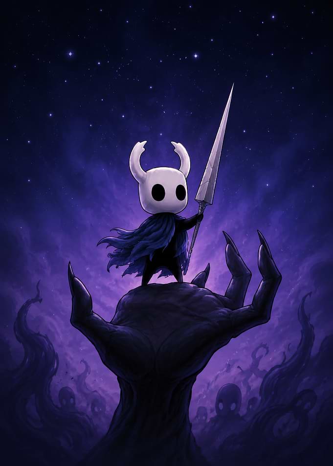 The Knight Standing on Void Hand