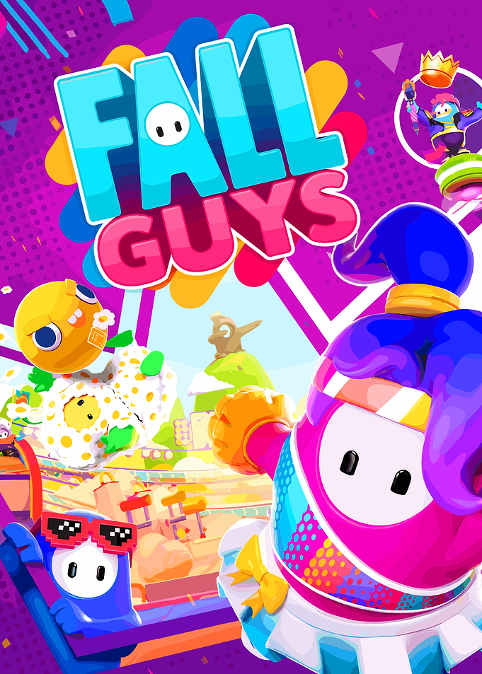 Fall Guys Vibrant Art
