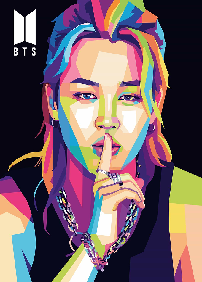 BTS Jimin Pop Art Portrait