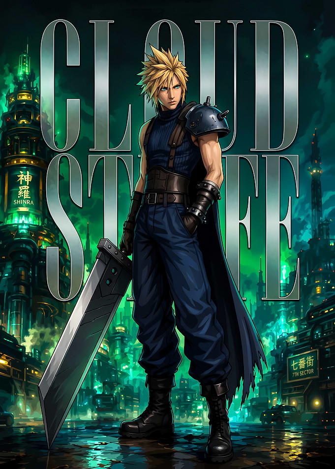 Cloud Strife Final Fantasy VII Poster