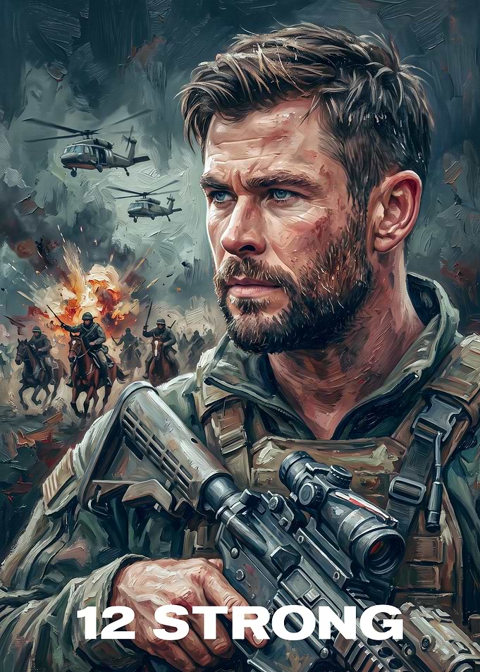 12 Strong Movie Poster Art