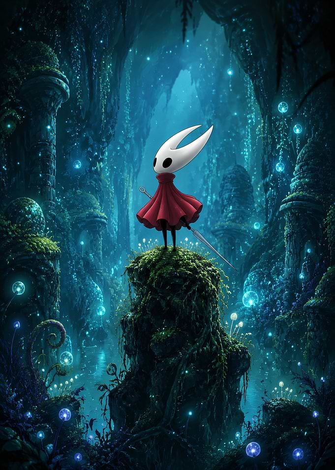 Hornet in a Bioluminescent Forest