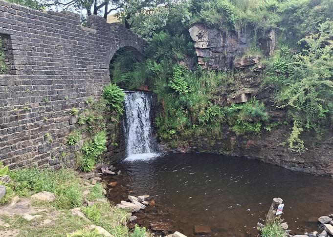 Stone Bridge Waterfall and Pool