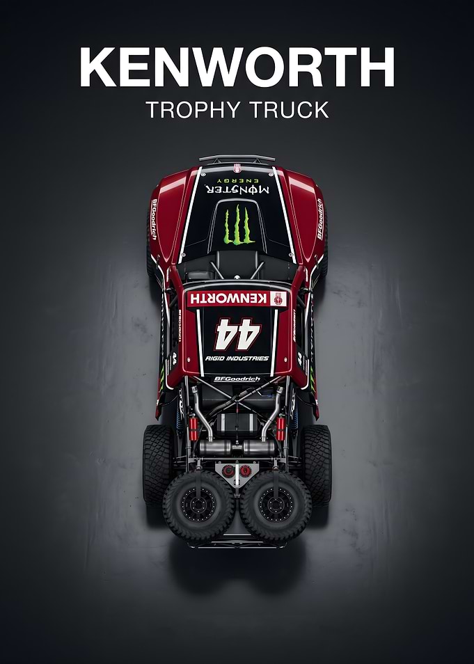 Kenworth Trophy Truck Top View