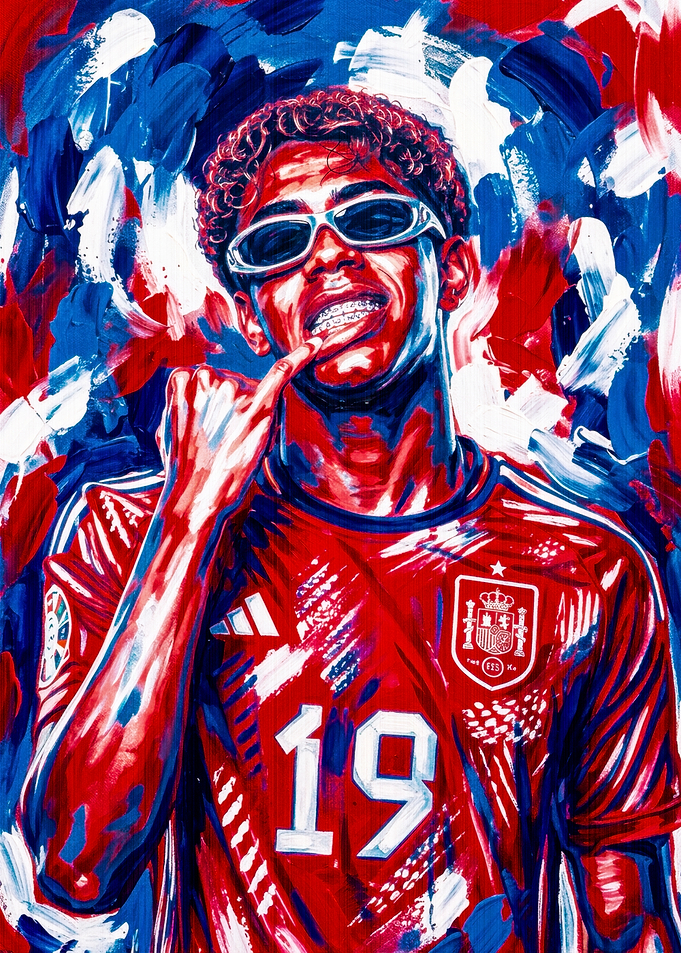 Lamine Yamal Spain Soccer Portrait