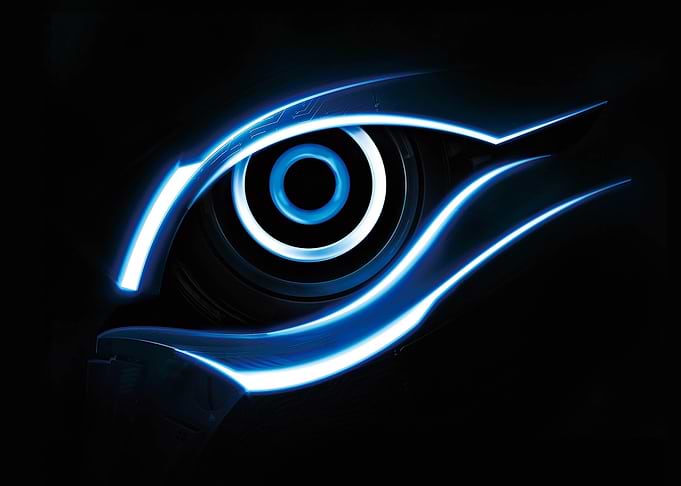 Glowing Cybernetic Eye