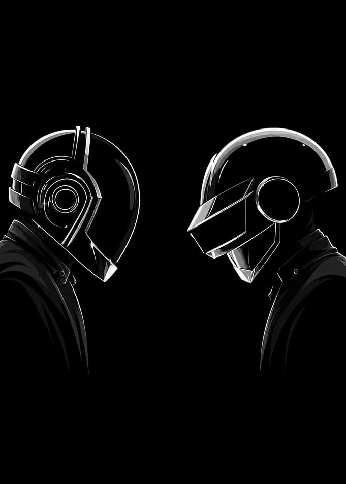 Daft Punk Helmet Duo Portrait