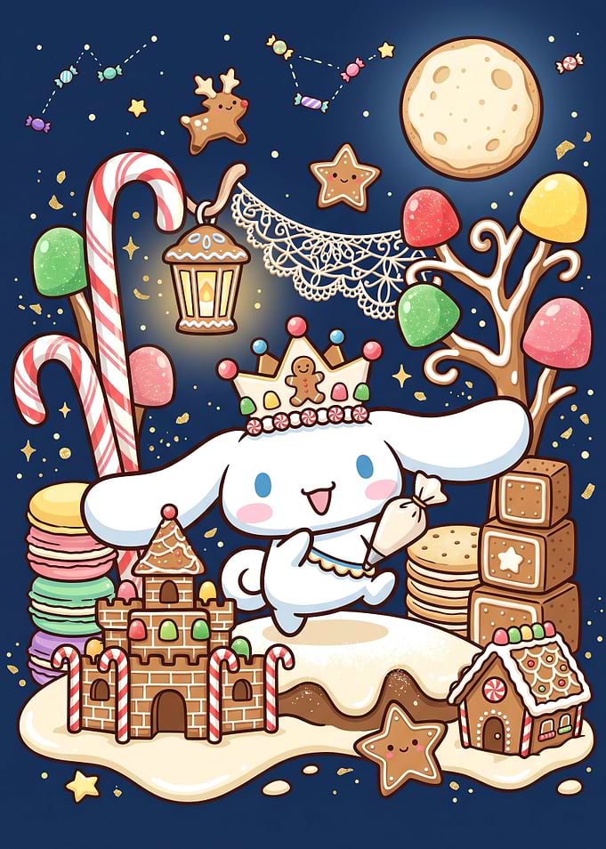 Cinnamoroll Gingerbread Kingdom Illustration
