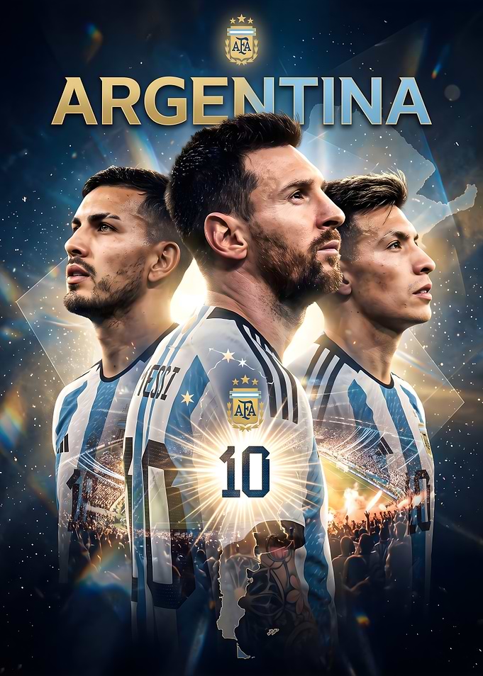Argentina National Football Team Poster
