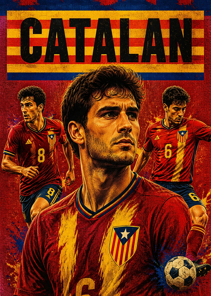 Catalan Soccer Player Poster