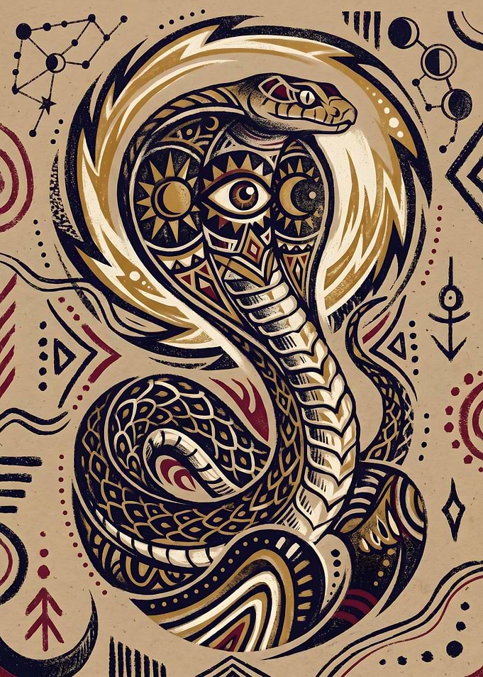 Cobra Serpent Illustration