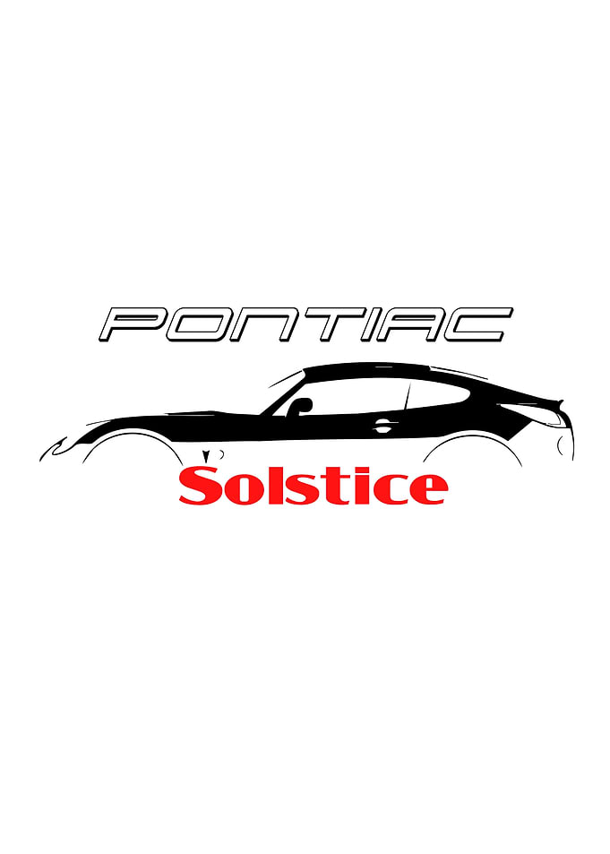 Pontiac Solstice Minimalist Car Graphic