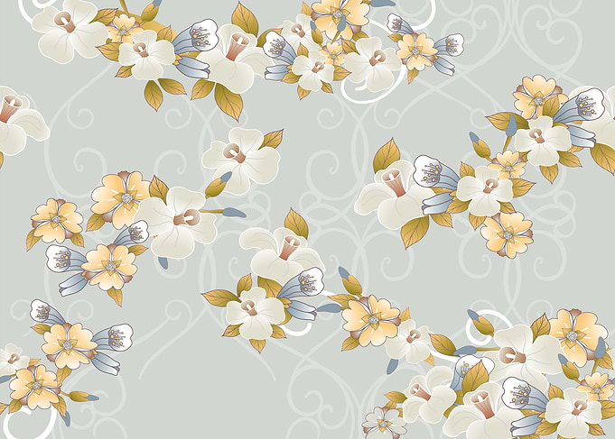 Elegant Floral Pattern with Soft Tones