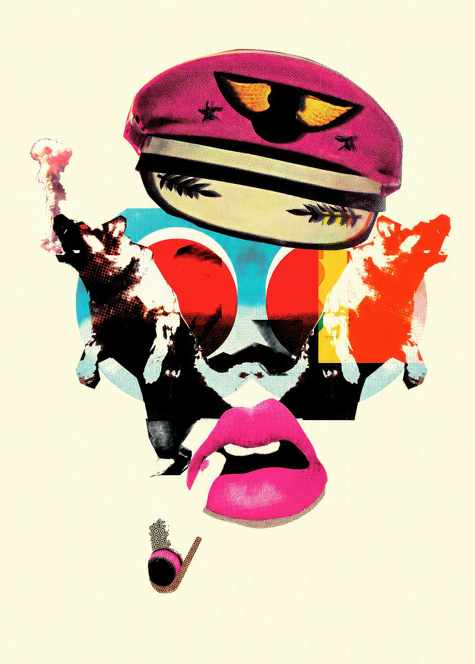 Surreal Pop Art Collage Portrait