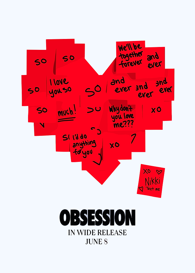 Obsession Movie Poster Heart Collage