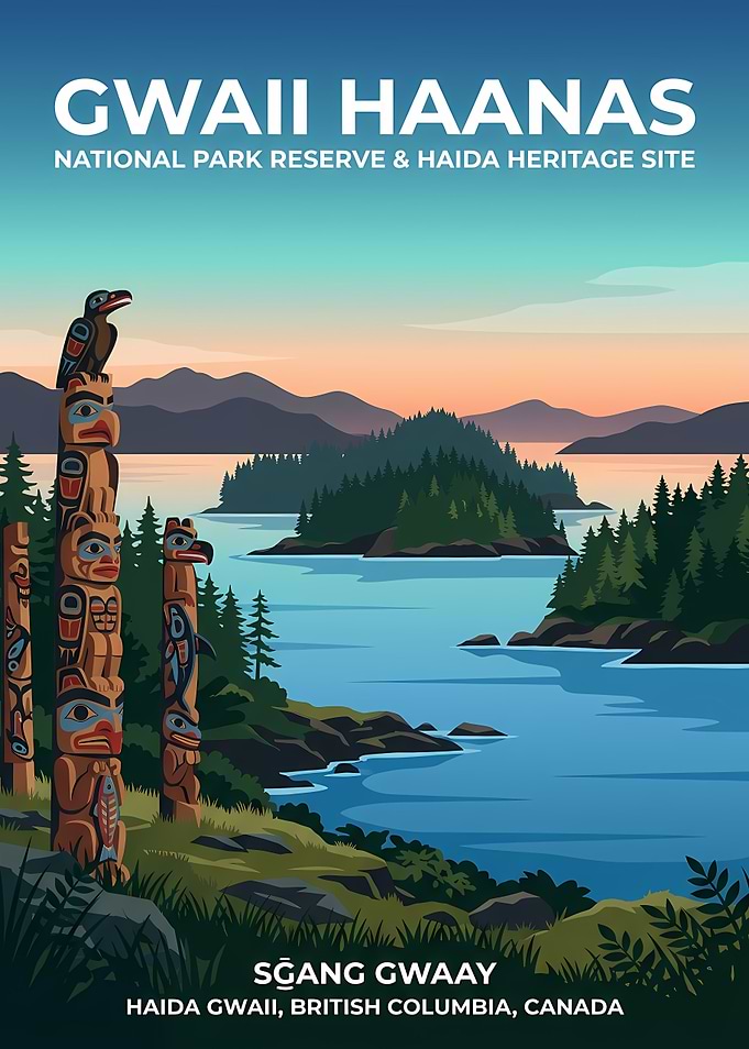 Gwaii Haanas National Park Travel Poster