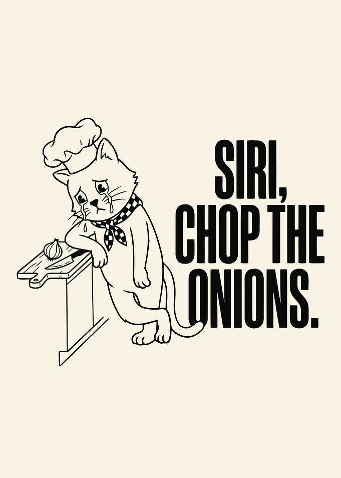 Crying Chef Cat Onion Humor