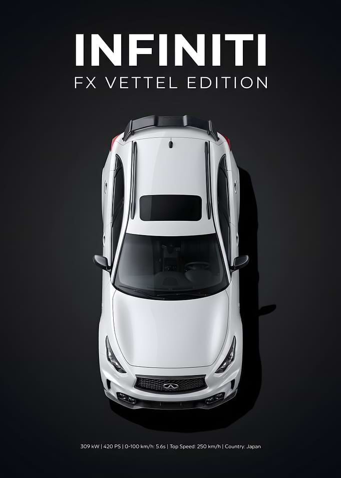 Infiniti FX Vettel Edition Top View