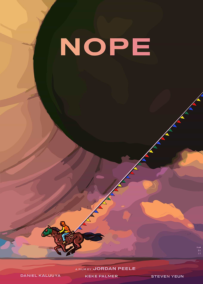 Nope Movie Poster Illustration