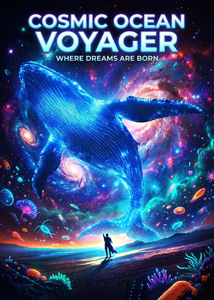 Cosmic Ocean Voyager Space Whale