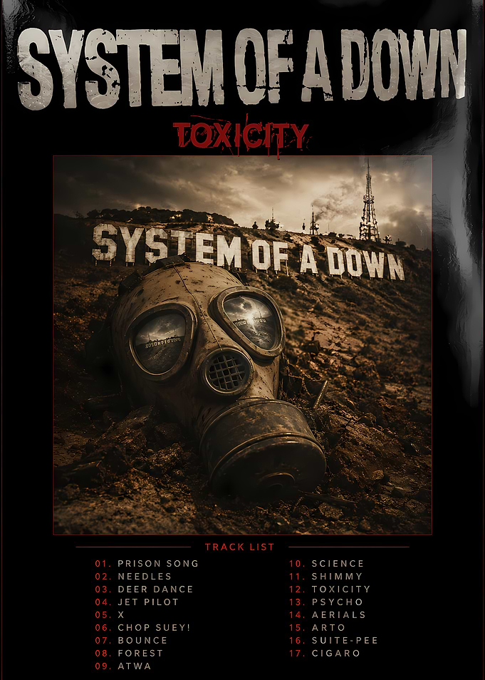 System of a Down Toxicity Poster