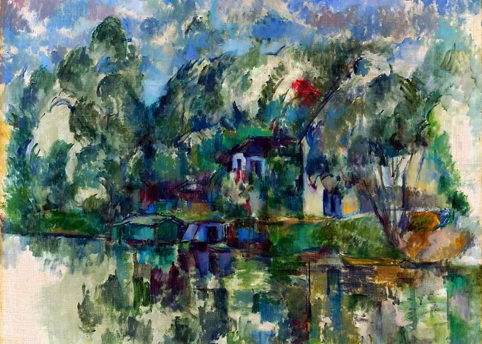 Paul Cezanne - At the Water's Edger