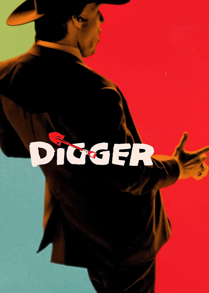 Digger Cowboy Pop Art Poster