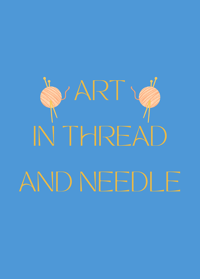 Art in Thread and Needle Poster