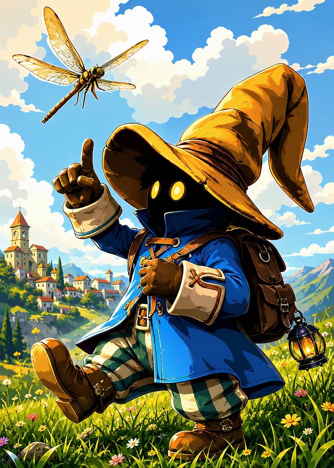 Vivi Ornitier Walking Through Meadow