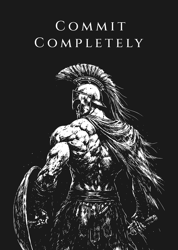 Spartan Warrior Commit Completely Poster