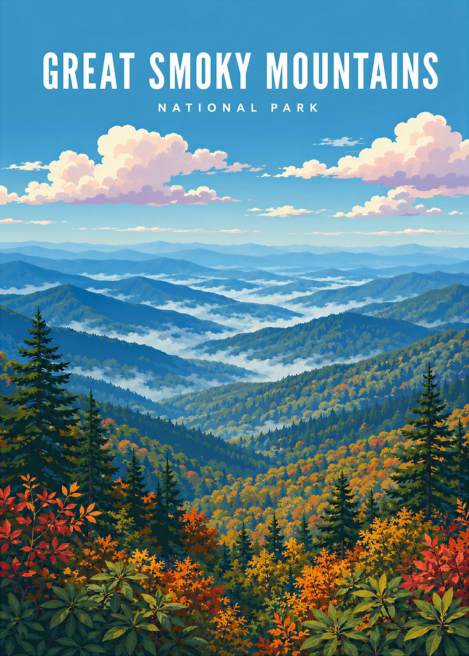 Great Smoky Mountains National Park Poster