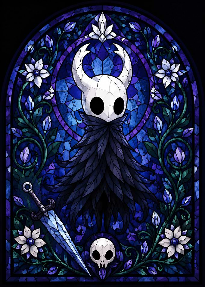 Hollow Knight Stained Glass Art