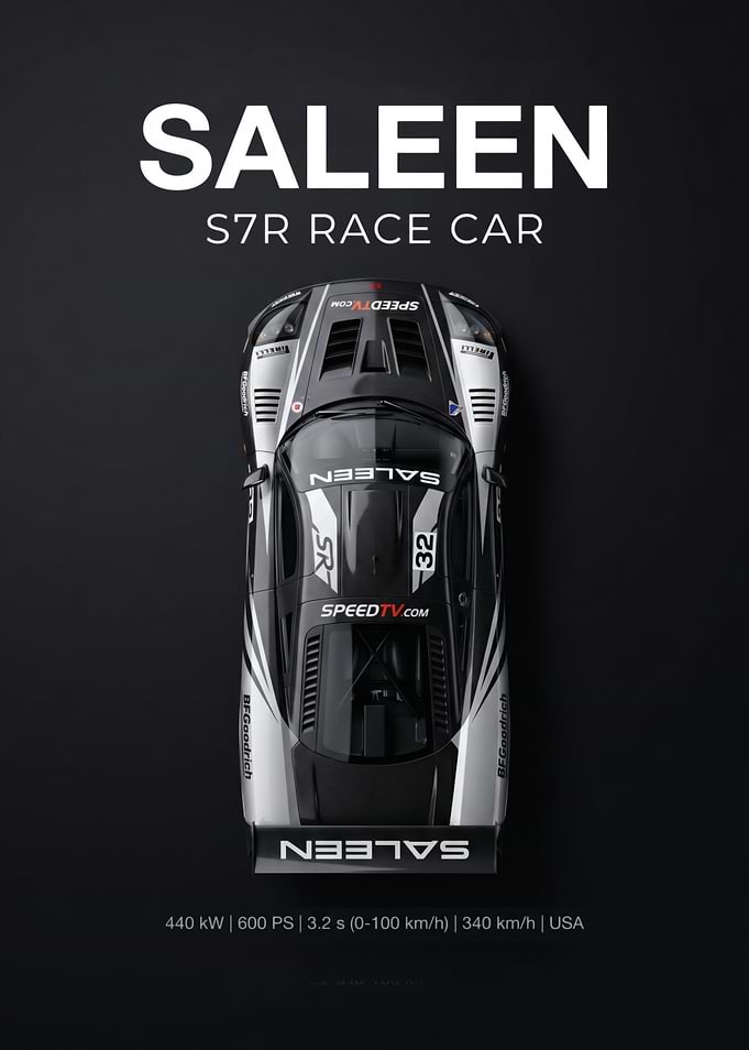 Saleen S7R Race Car Poster