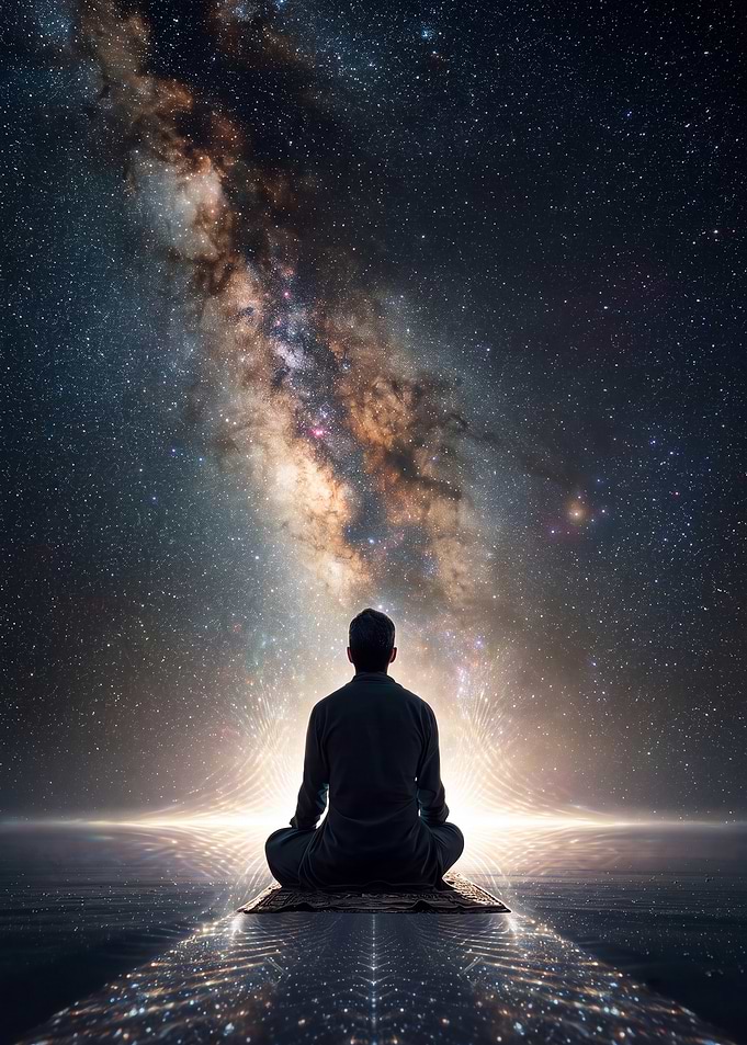 Meditating Under the Milky Way