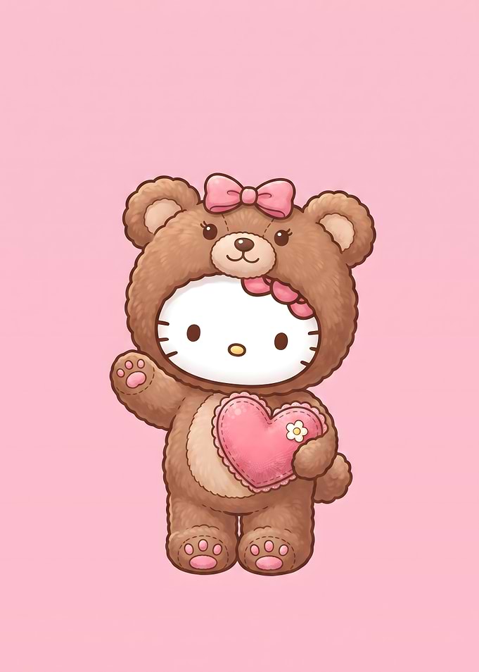 Hello Kitty in Teddy Bear Costume