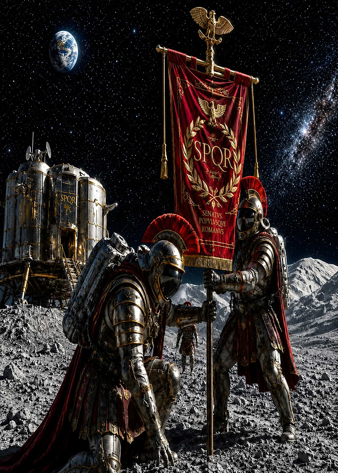 Roman Legionnaires on the Moon