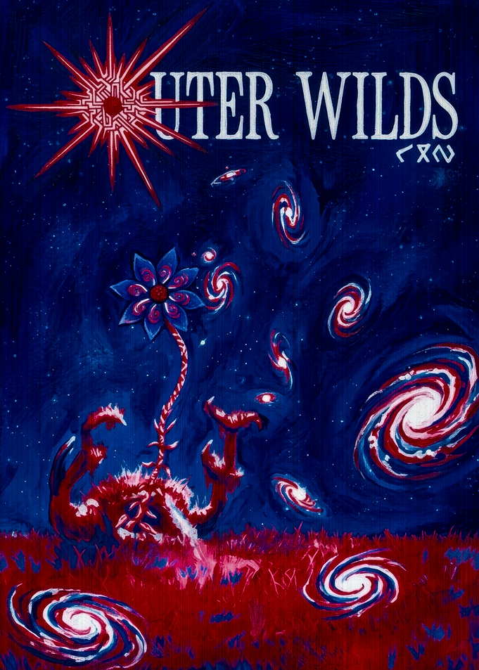 Outer Wilds Cosmic Flower Art