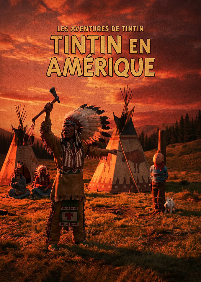 Tintin in America Movie Poster