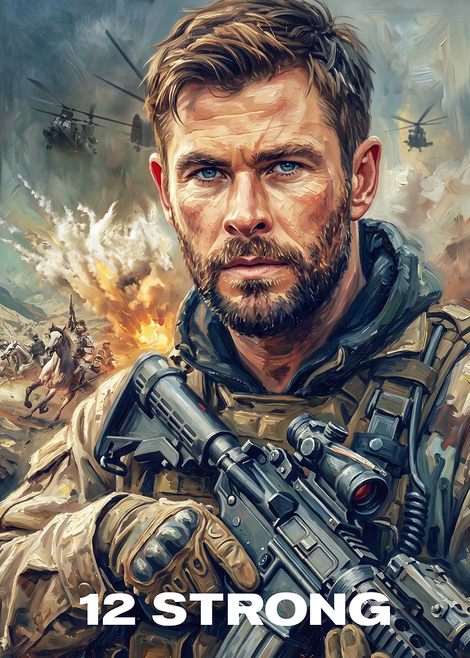 12 Strong Movie Poster Art
