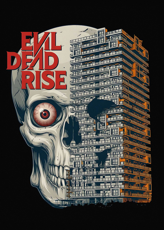 Evil Dead Rise Skull Apartment Poster