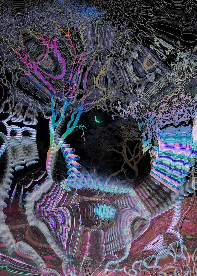 Surreal Psychedelic Forest