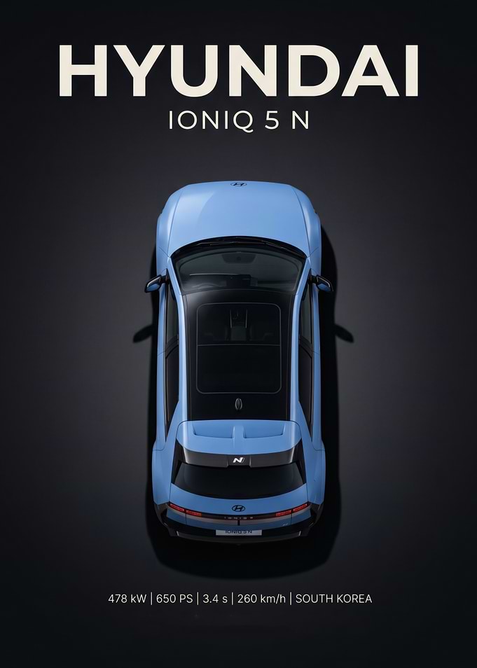 Hyundai Ioniq 5 N Top View