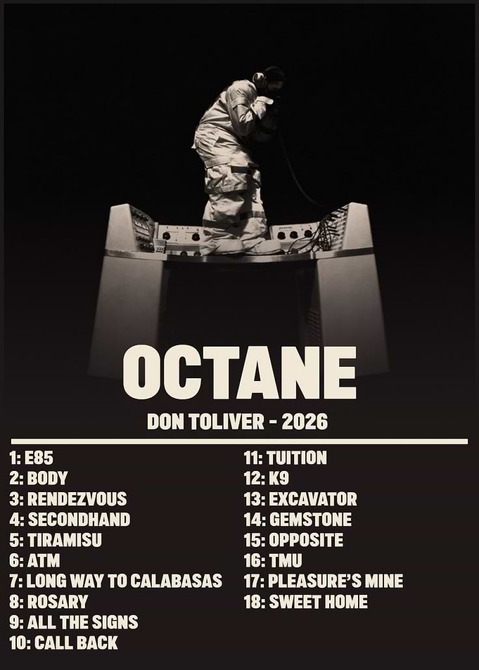 Don Toliver Octane Album Poster