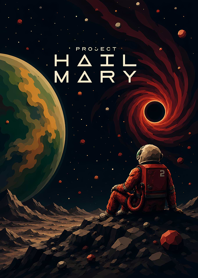 Project Hail Mary Space Poster